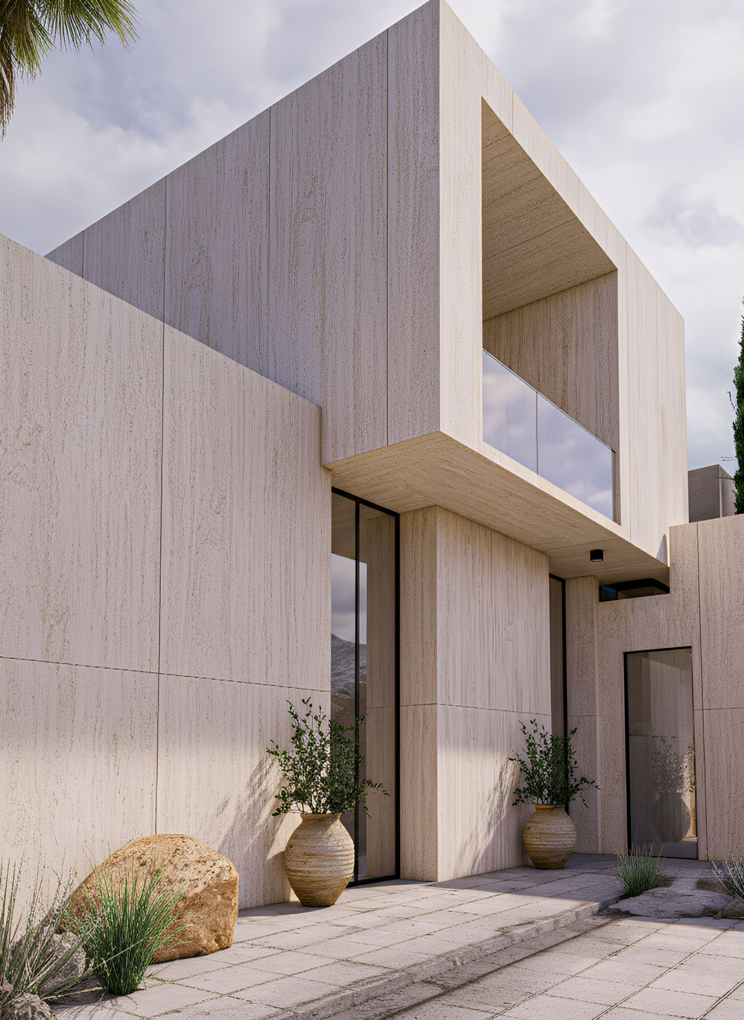Veined Cream Travertine